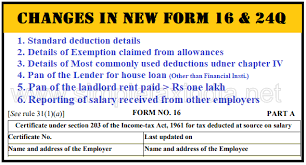 This application can be used for a forename and/or a surname change for a person over 16 years of age. Changes In Form 16 And Form 24q For Fy 18 19 Simple Tax India