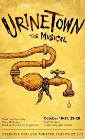 Celia worster publicity manager/graphic deisgner: Urinetown Theatre Poster Broadway Posters Musical Theatre Posters