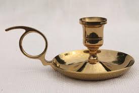 Check spelling or type a new query. Vintage Brass Bedside Chamber Candlesticks Pair Solid Brass Candle Holders W Finger Ring Handles