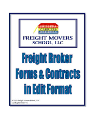 Freight Broker Forms Contracts Trucking Business Brokers Business Transportation