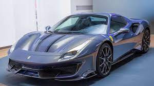 The optional racing stripes that run the length of the car from the hood to the rear deck let everyone know this isn't a regular 488. Ferrari Tailor Made Reveals Unconventional Spec For 488 Pista Spider