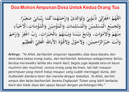 Bacaan Doa Untuk Kedua Orang Tua Ibu Dan Bapak Lengkap Beserta Latin Dan Terjemahnya Doa Harian Islami