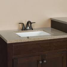 Glacier Bay Modular 24 1 2 In W X 18 3 4 In D Vanity Cabinet Only In Java With Solid Surface Technology Top Vanity Cabinet White Sink Solid Surface Vanity Top