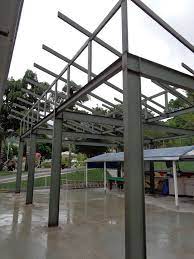 However, the manufacturing stage, when the mortise and tenon joinery is crafted, adds cost to traditional timber frames. Exposed Steel Frame House Detail Arsitektur Arsitektur Membangun Rumah