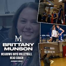 🏐MEADOWS BOYS VOLLEYBALL🏐Meadows Boys Volleyball Head Coach Brittany  Munson has coached volleyball for the past 18 years. 14 years here at the  Meadows. Coach Munson has won 2 state titles 2017 &