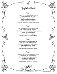 Free Printable Lyrics For Joy To The World Download Them At Https Christmasowl Com Download Christmas Lyrics Christmas Carols Lyrics Christmas Songs Lyrics