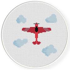 Stitch our free patterns or design your own with graph paper, alphabets, borders. Plane Cross Stitch Pattern Daily Cross Stitch