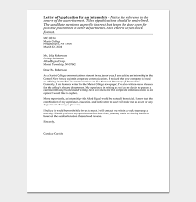 Mar 04, 2021 · an application letter, also known as a cover letter, is sent with your resume during the job application process. Internship Request Letter How To Write With Format Sample Letters
