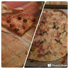 Pizza Jambon Merguez Emmental Base Tomate Et Pizza Savoyarde Champignon Lardon Pomme De Terre Oignon Base Sauce Blanche Pizza Savoyarde Cuisine Pizza Jambon