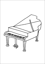 Our printable sheets for coloring in are ideal to brighten your family's day. Grand Piano Coloring Page