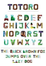 Totoro Font Design On Behance Totoro Studio Ghibli Party Studio Ghibli