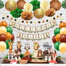 Post may contain affiliate links, which won't cost you anything extra. Buy Ola Memoirs Woodland Animals Baby Shower Decorations For Boy Or Girl Gender Neutral Party Supplies Kit Welcome Baby Banner Forest Creatures Cut Out Woodland Balloons Pompoms Leaves Lanterns Online In Turkey