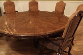 Expanding circular table hardware : Expandable Round Walnut Dining Table Formal Traditional