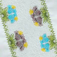 Cicek Dalinda Cok Guzel Igne Oyasi Yazma Kenari Modeli Yapimi Boncuk Nakis Desenleri Oya Ornekleri Baby Knitting Patterns