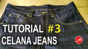 Langkah langkah menjahit celana panjang anak laki laki. Cara Menjahit Celana Jeans 1 Membuat Kantong Tempel Belakang By Jamblang Studio