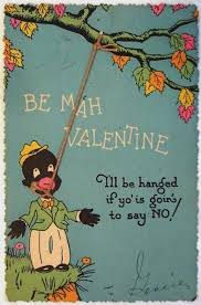 France, eiffel tower and couple love man, woman, in red roses garden, modern art, watercolor painting illustration, wedding, valentine day, greeting, invitation cards. Racist Vintage Valentine S Day Cards Africans And African Americans Sociological Images