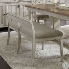 Side chairs measure 17 x 21 x 38 h. Farmhouse Reimagined Antique White Upholstered Bench Farmhouse Chairs Farmhouse Chic Dining Room Upholstered Chairs