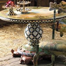 Mackenzie Childs Round Turtle Table Mackenzie Childs Furniture Whimsical Painted Furniture Whimsical Furniture