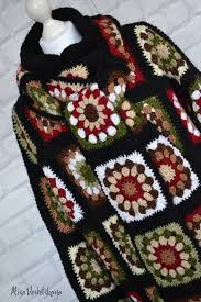 Capa De Ganchillo Granny Cuadrado Chaqueta Capa Cardigan Mujer Bufanda Hecha A Mano Abrigo De Diseno De Moda Otono C Crochet Coat Crochet Clothes Granny Square