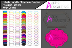 Elegant frame for inspirational label. 3 Label Frames Designs Graphics