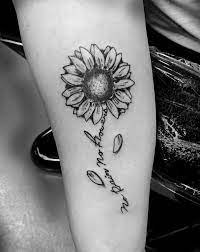 Sun Flower Tattoo Design No Rain No Flower Flower Tattoo Sunflower Art Tattoodesign Tattooartist Detail Tattoos Flower Tattoo Private Tattoos