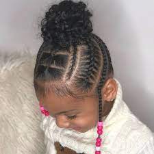 Braids Cornrows Kids Hairstyles Natural Hair Featured Xotic Braids Follow Braids Baby Girl Hairstyles Lil Girl Hairstyles Kids Hairstyles