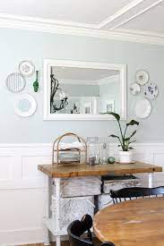 Hanging Plates On A Wall Dining Wall Decor Diy Dining Room Dining Room Wall Decor