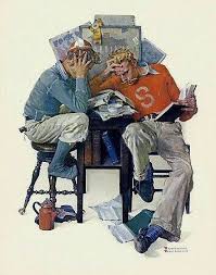 cramming 1931 norman rockwell prints norman rockwell art norman rockwell
