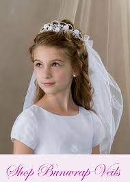 Because she was the only girl with this look. First Communion Veils Firstcommunions Com