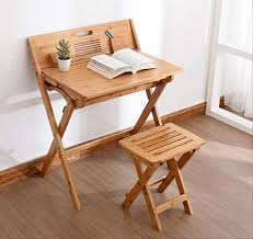 Modern Bamboo Computer Desk Folding Table Bamboo Furniture Children Study Desk For Kids Foldable Comp In 2020 Wooden Study Table Study Table And Chair Kids Study Table