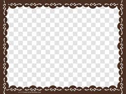 Academic Certificate Template Clip Art Recreation Brown Border Frame Transparent Background Transparent Png