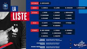 Inter levy se han hecho con la victoria en la región de europa y tendrán la . Eliminatorias Uefa Francia Y Su Lista De Convocados Tyc Sports