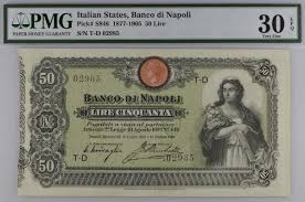 After this date it was defined as a public credit institution. Pmg On Twitter Note Of The Day Italian States Banco Di Napoli 1877 1905 50 Lire Pmg Pmgnotes Papermoney Currency Banknote Banknotes Note Notes Italianstates Napoli Lire Https T Co Cwgtjbreh6