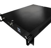 30W Psat, 45 dB Gain, 0.7 GHz to 6 GHz, AC Powered Broadband GaAs GaN High  Power Amplifier with Heatsink, Rack Mount, 110/220VAC, N