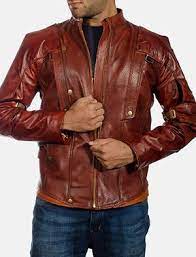 Buy Mars Maroon Leather Jacket For Men Made Of Goatskin Leather Free Shipping In Usa Uk Canada Austra Jackets Men Fashion Black Leather Coat Leather Jacket