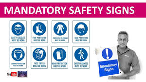Stock and custom safety signs made in the usa from high quality osha safety signs. Mandatory Safety Signs Oil And Gas Industry Youtube