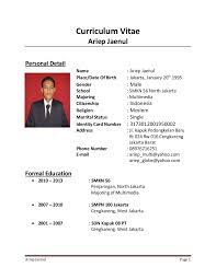 Contoh curriculum vitae filetype doc mydecoratingtips com. Contoh Curriculum Vitae Cv