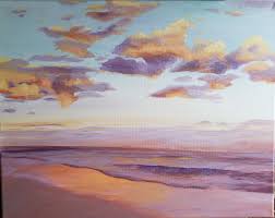 Sunset painting is one of the easiest painting process. Cloudy Sunset Painting