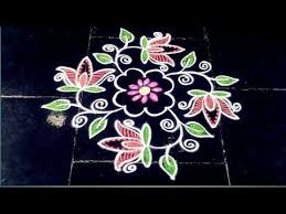 Small Flower Rangoli Design With 9 3 3 Dots Festival Special Made Easy To Draw For Every One Youtube Rangoli Designs Flower Rangoli New Rangoli Designs