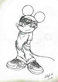 Gangster on dirty graffiti background. Gangster Mickey Gangster Drawings Graffiti Drawing Art Drawings Sketches Simple