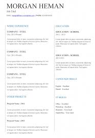 Cv templates find the perfect cv template. Basic Cv Templates For Word Land The Job With Our Free Templates