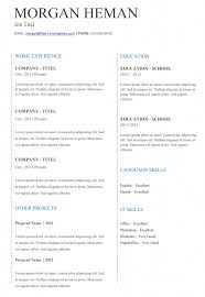 All templates are designed by designers and approved by recruiters. Basic Cv Templates For Word Land The Job With Our Free Templates