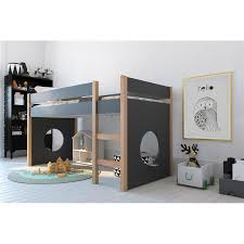 Hochbetten erfreuen sich seit vielen jahren stetiger beliebtheit: Hochbett Fur Kinder Grau 210x99x118cm 628 90