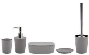 Es ist denkbar einfach, mit den richtigen accessoires für eine wohlfühlatmosphäre zu sorgen. Spirella Badaccessoires Sets Bad Zubehor Set Takeo 5 Tlg Bestehend Aus Wc Burste Seifenspender Zahnputzbecher Seifenschale Aufbewahrungsdose Online Kaufen Otto