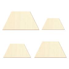 Laturile paralele ale unui trapez se numesc baze. Holz Trapez 2x1cm Bis 50x25cm Deko Basteln Butic Gmbh