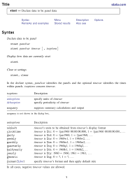 Xtset Stata