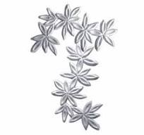 Silver Aluminum Flower Die Casting - Powder Coated (Single Cavity)