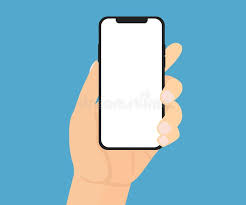 Mobile phone in hand icon. Male Hand Is Holding A Phone Stock Vector Illustration Of Cartoon Human 147548418