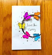 ✅ custom greeting card printing for all occasions. Butterfly Card Handmade Card For Mother S Day Crafts And Kitchen