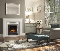 Werkzeug und baumaterial für profis und heimwerker. Odella Petite White With Grey Slip Back Panel Fireplace And Stove Centre Peak Fireplaces